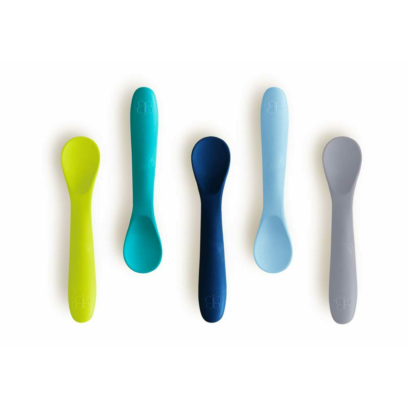 Set 5 Lingurițe Silicon Bbluv Spoon Blue - imagine 5