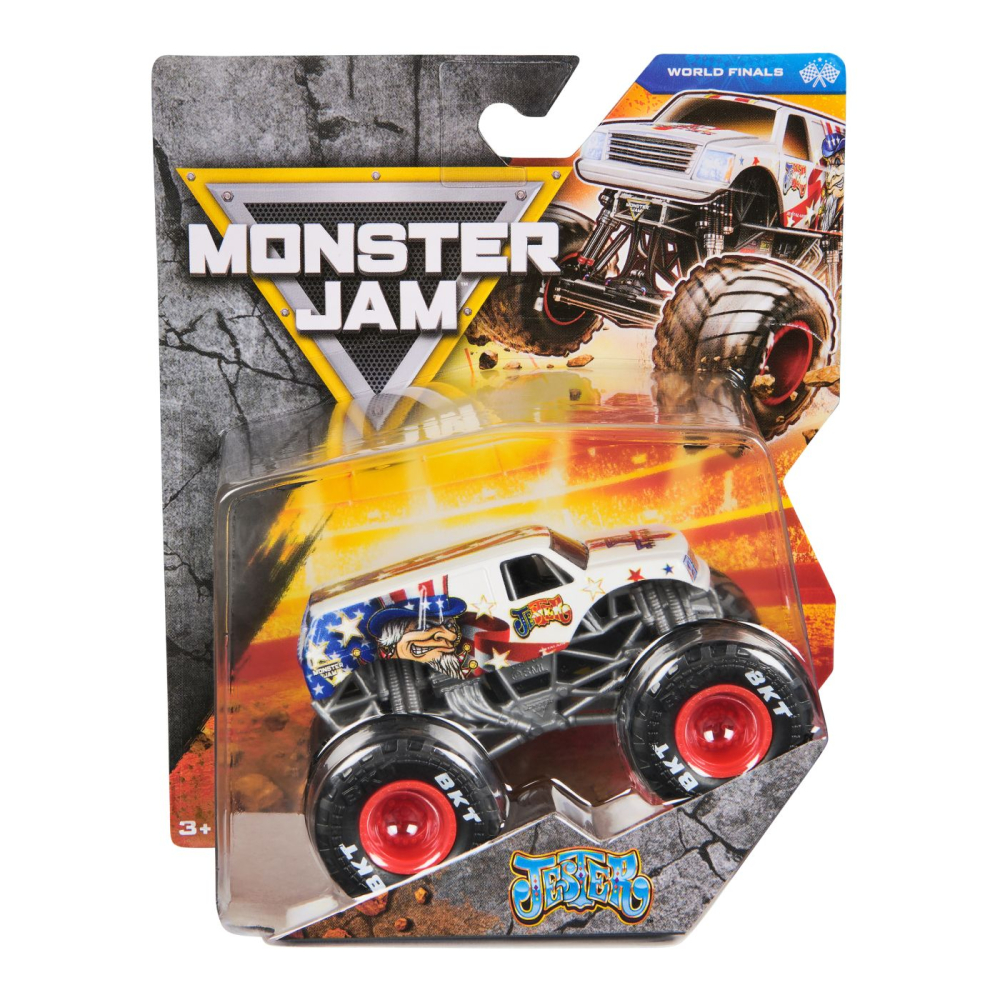 Masinuță Monster Jam Jester 1:64 Metalică