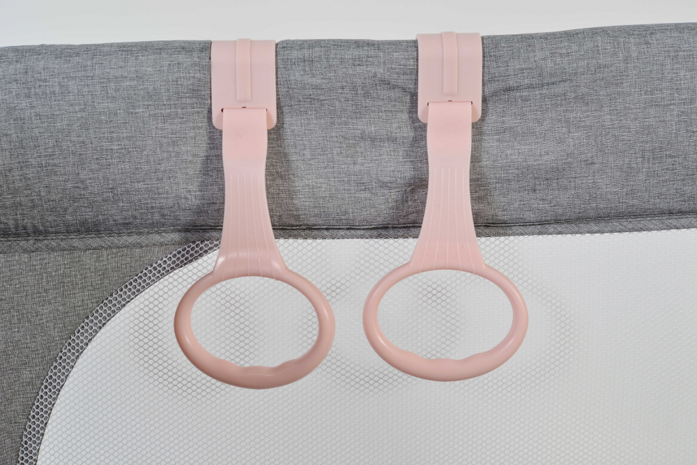Patut Pliabil Cangaroo 2in1 SkyGlow Pink - imagine 8
