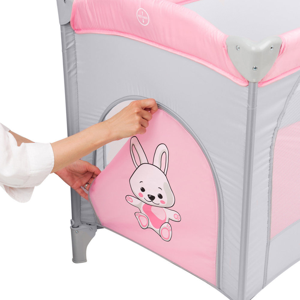 Patut Juju Sleepy Baby Pliabil Hunny Bunny - imagine 5