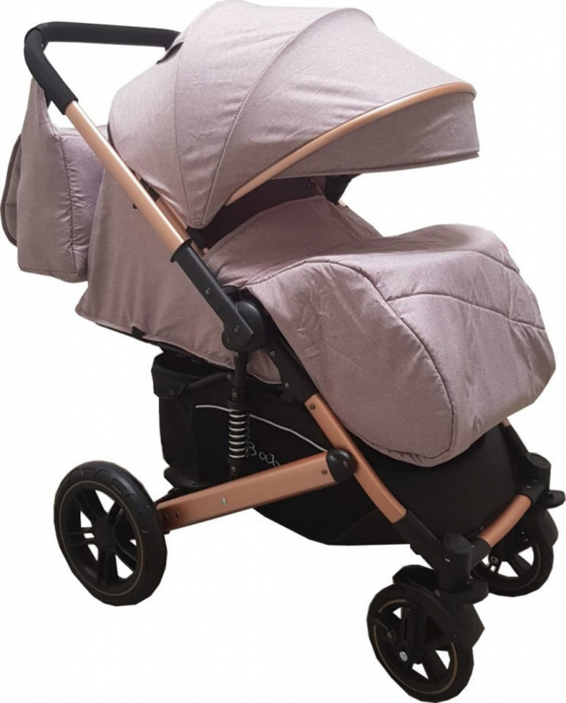 Carucior Baby Care Pro 512 - Premium Gri cu Suspensii - imagine 2