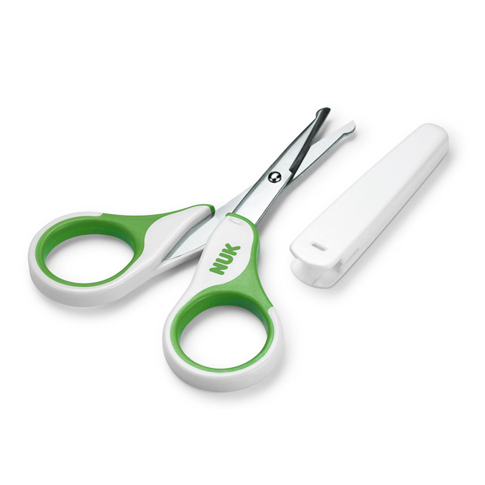 Forfecuță unghii Nuk 0+ cu capac protector, Verde