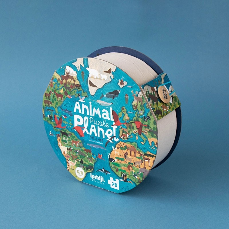 Puzzle Planeta Animalelor Londji | Joc Educativ Copii