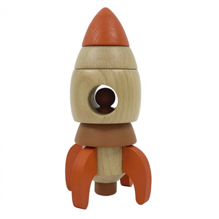 Joc de Stivuire Racheta Egmont Toys – Lemn Educativ