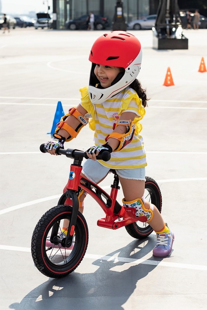 Micro Racing Casca Copii 3-8 Ani AlbRoșu