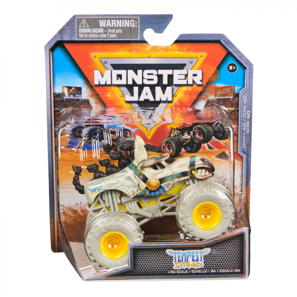Mașină Monster Jam Tempest Steed 1:64 Metalică