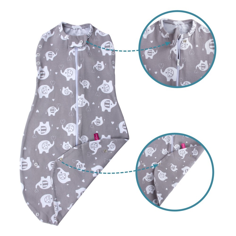 Sac de dormit 2 in 1 Sevibebe, 0-3 luni - imagine 4