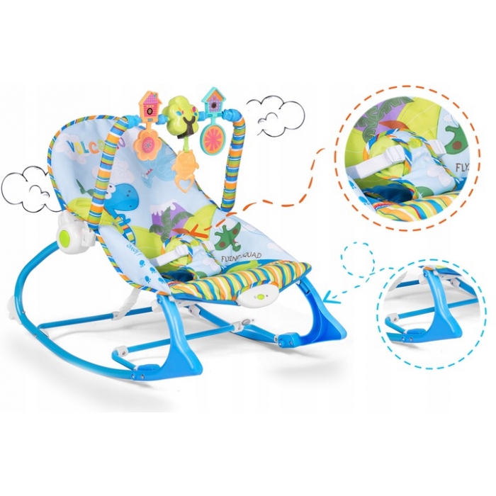 Balansoar Ricokids 7302 cu vibrații și muzică - imagine 4