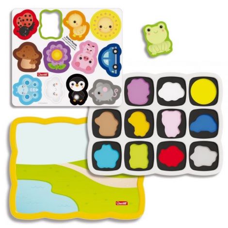 Quercetti Smart Puzzle - Culori și Cuvinte 1-4 Ani - imagine 2