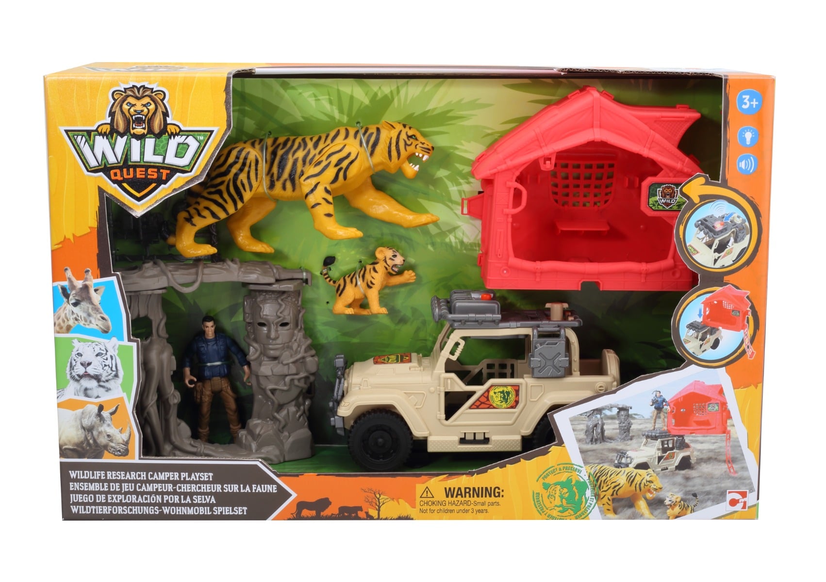 Wild Quest Safari: Set Figurine cu Elicopter
