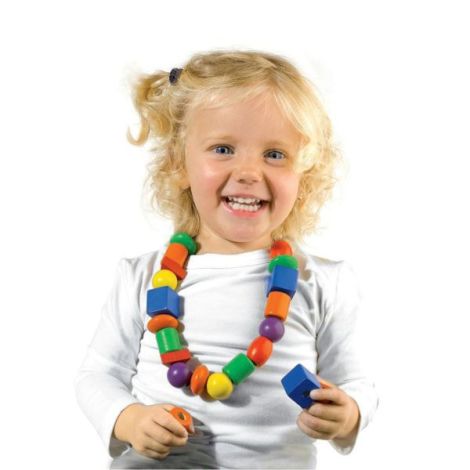 Set Margele Lemn Ses Creative - Coordonare - imagine 2