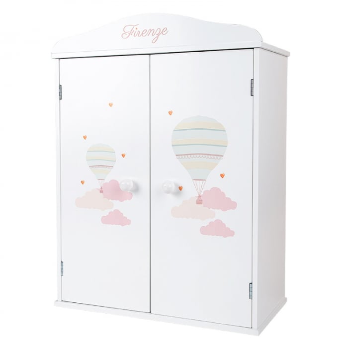Dulap lemn Arias Firenze pentru păpuși, 40 cm