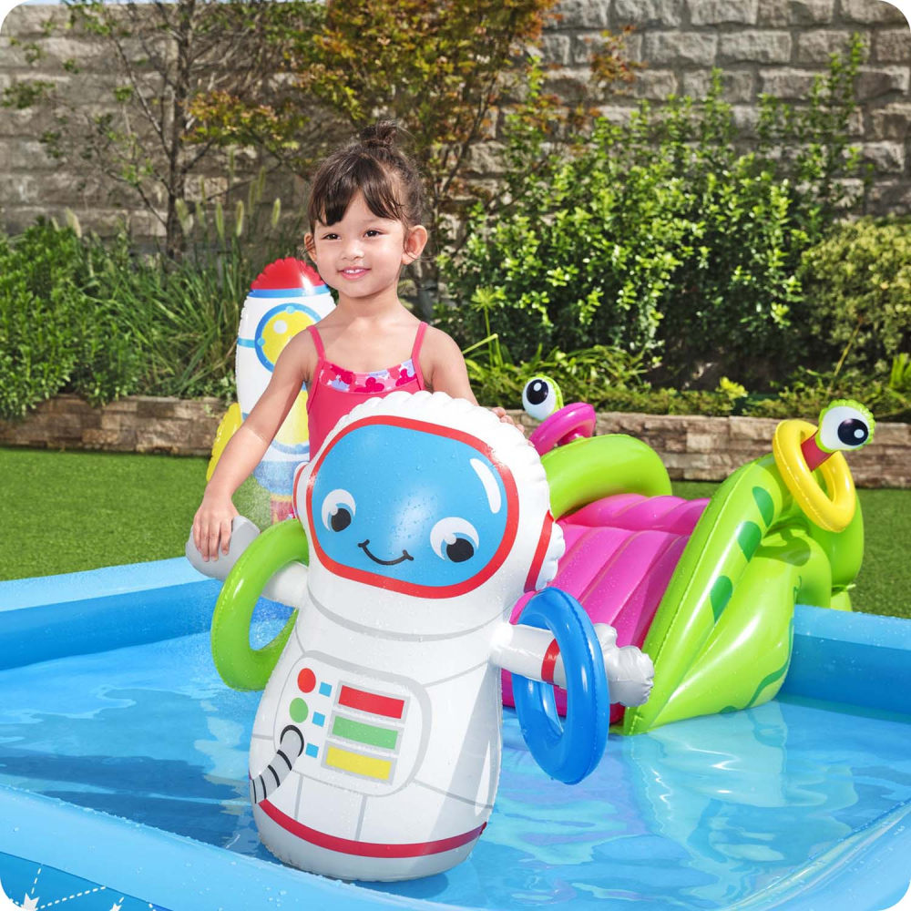 Piscina Bestway Astronaut cu Tobogan si Jucarii - imagine 6