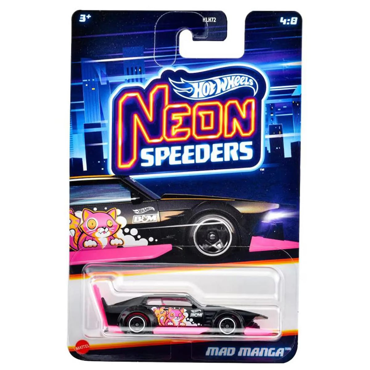 Hot Wheels Mad Manga Neon Speeders Metalic