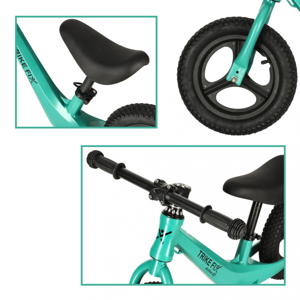Bicicleta Echilibru Ikonka Trike Fix Active X Green - imagine 5