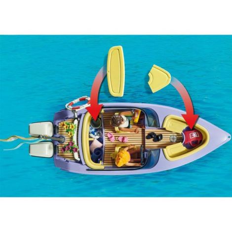 Playmobil Barca de Viteză - Aventura în Luna de Miele - imagine 5