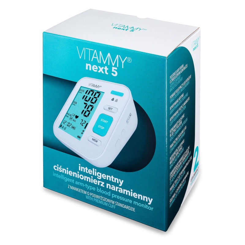 Tensiometru Vitammy Next 5 Alb, Măsurare Triplă