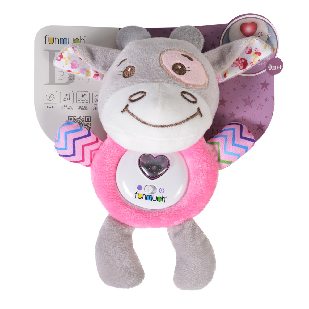 Jucărie Plus Muzicală și Luminoasă Cow Pink Kaichi