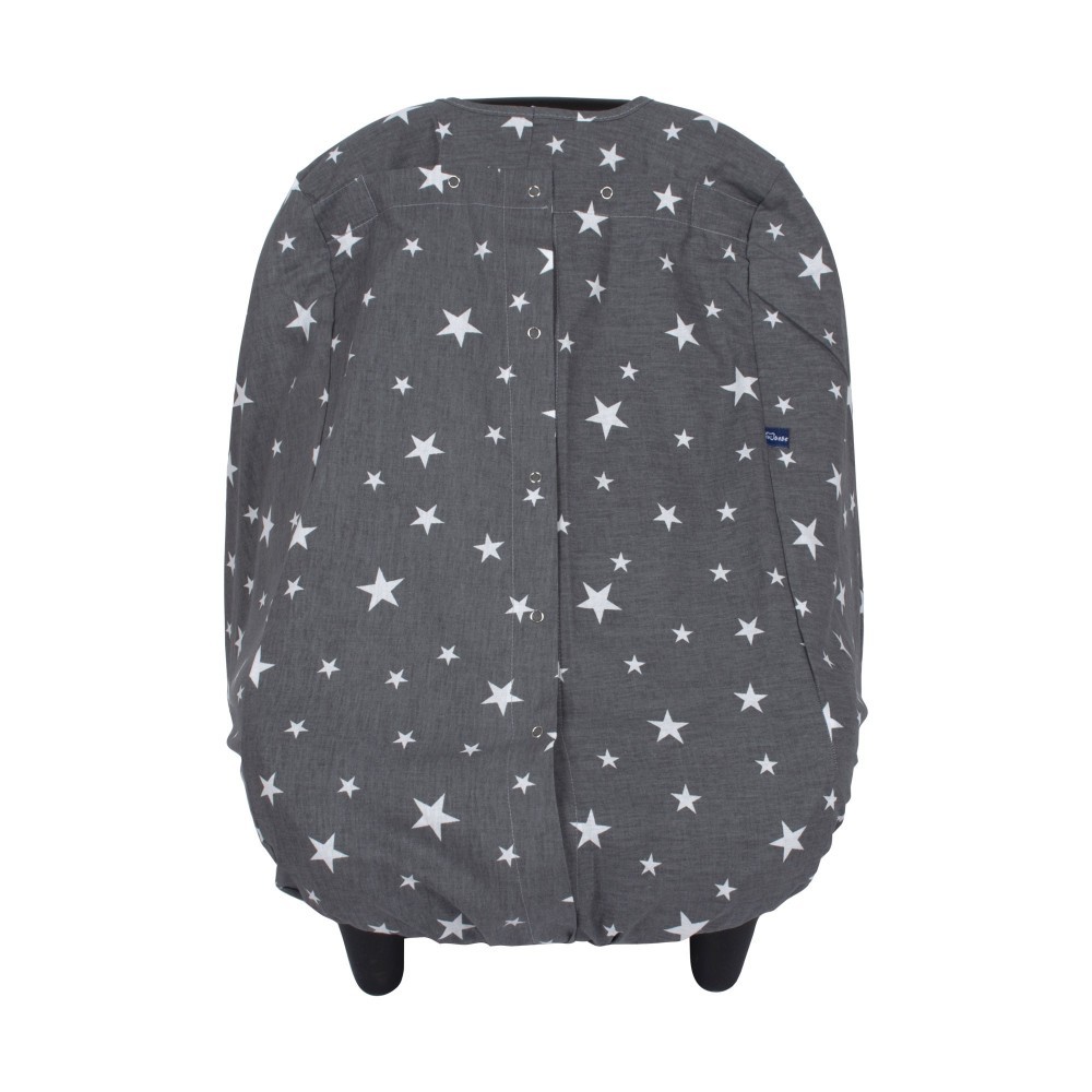 Husa protectie scoica SeviBebe Grey Stars