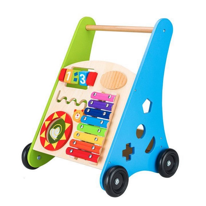 Antemergător Educational Ecotoys cu Tămbal și Blocuri - imagine 2