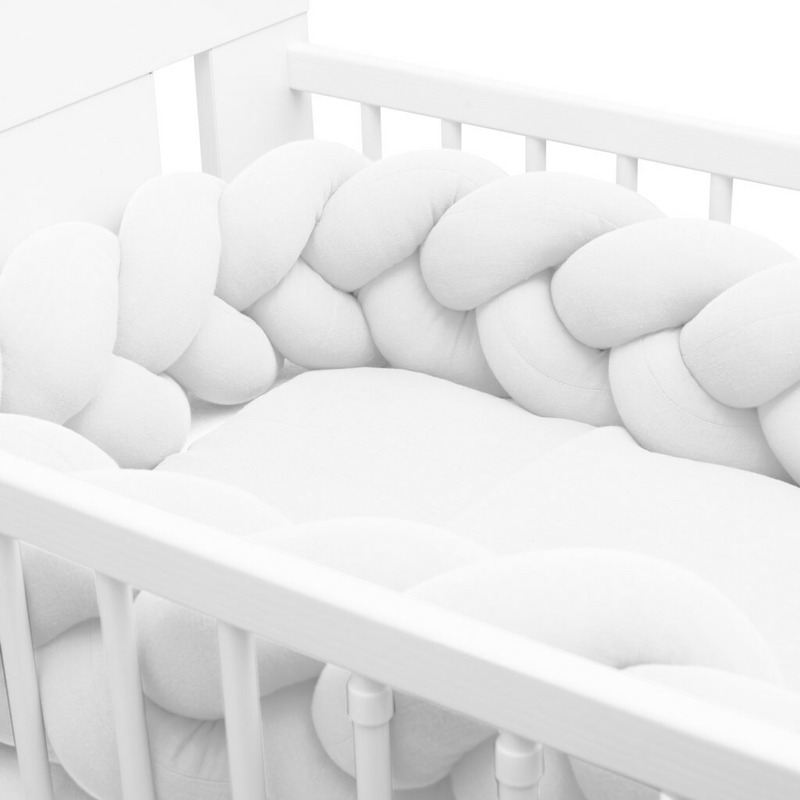 Bumper Impletit New Baby 210 cm Alb - imagine 2