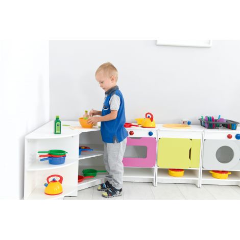 Bucătărie de Joacă Quadro Alb | Moje Bambino - imagine 9