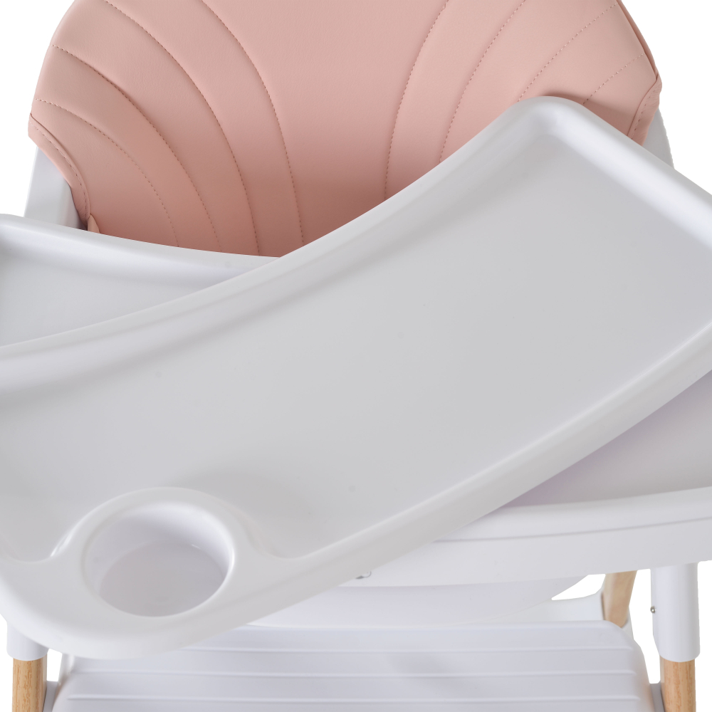 Scaun masa Cangaroo Almond Pink - Siguranta si Confort - imagine 4