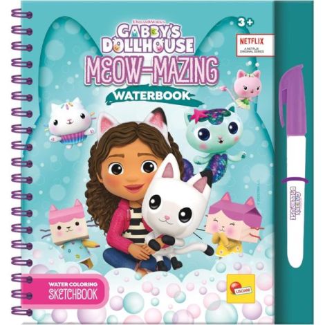 Waterbook Gabby's Dollhouse Lisciani - Colorat magic cu apă