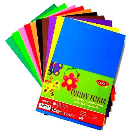 Hartie Gumata 10 Culori Daco | Set Creativ
