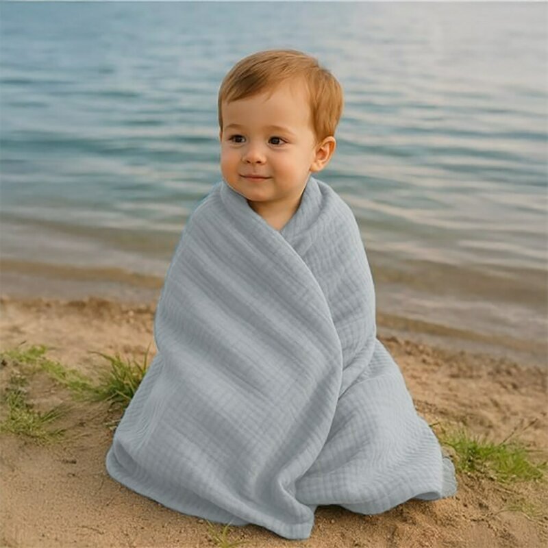 Paturica New Baby Muselina Bumbac 70x100cm - imagine 4