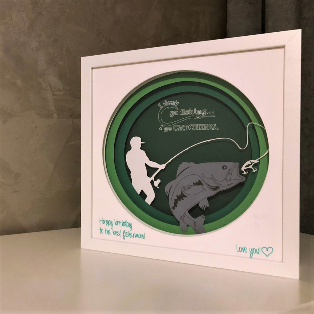 Tablou Luminos Pescuit 002 - Noorhandmadeatelier - imagine 8