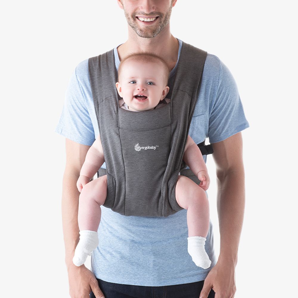 Marsupiu Ergobaby Embrace Heather Grey, Confort - imagine 2