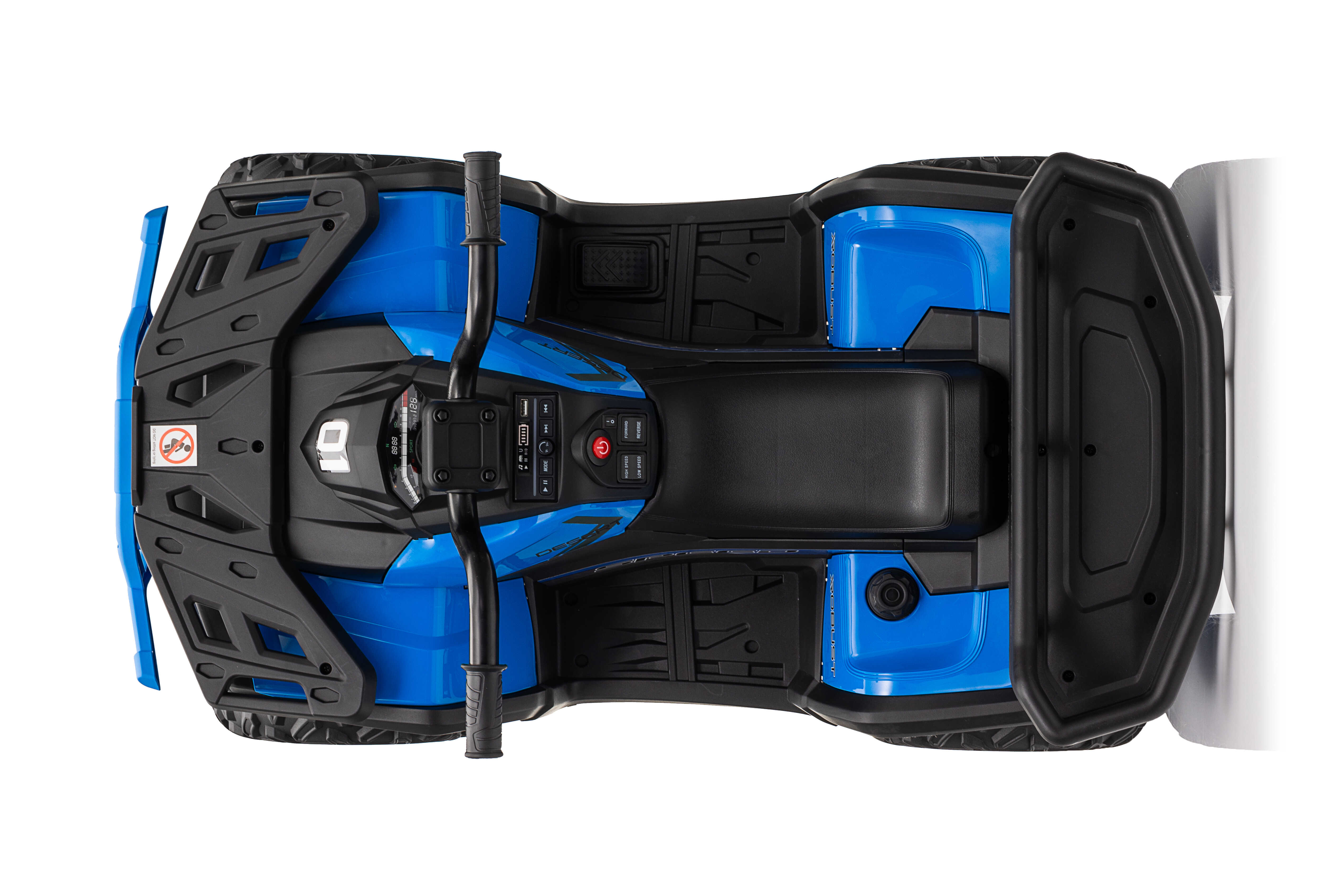 ATV electric pentru copii Mini Desert 12V 4x4 Albastru, telecomanda parentala, Bluetooth - Autokids.ro - imagine 5