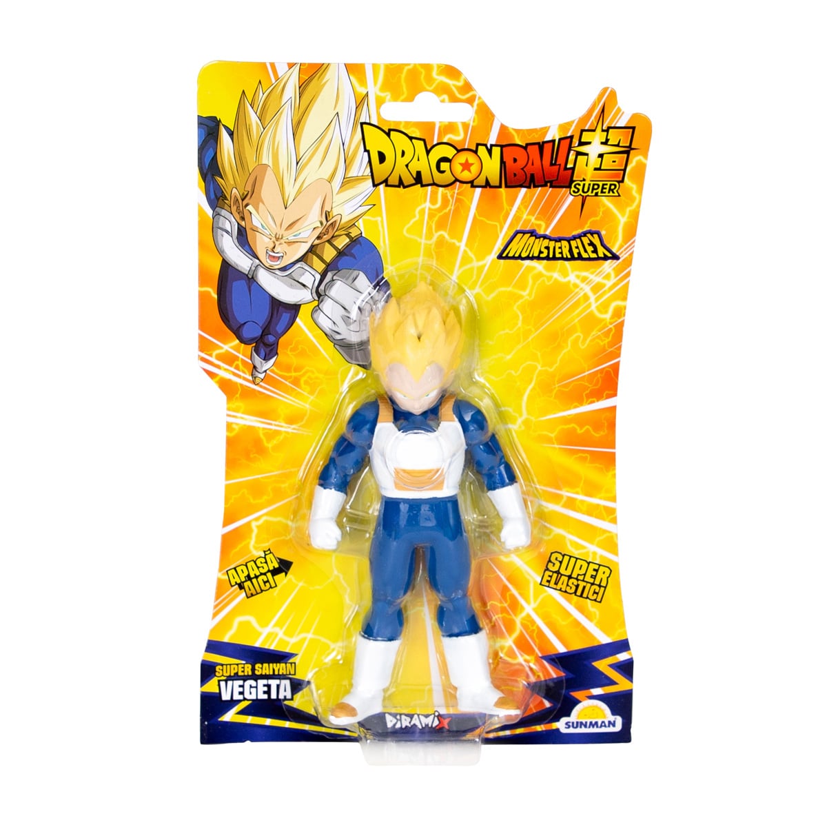 Figurina Monster Flex Super Saiyan Vegeta, Flexibilă