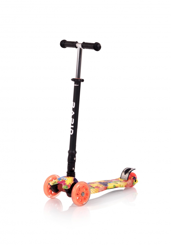 Trotineta Lorelli Rapid City, 4 roti LED, Pliabila - imagine 5