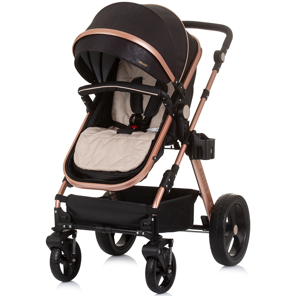 Carucior Chipolino Havana 2 in 1 Obsidian Gold