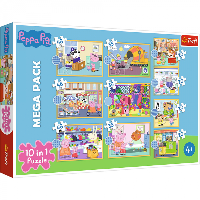 Puzzle Trefl 10in1 Peppa Pig | Educativ și Distractiv