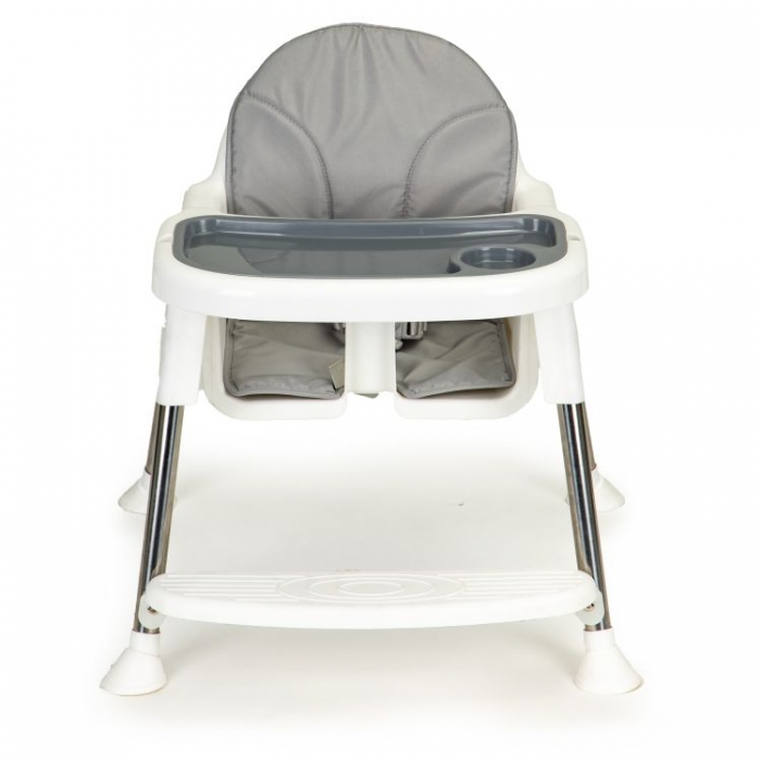 Scaun de masa 2 in 1 Ecotoys Alb, Reglabil - imagine 5