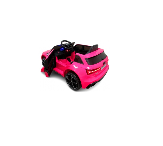 Masinuta Electrica Audi RS6 Roz R-Sport 70W - imagine 3