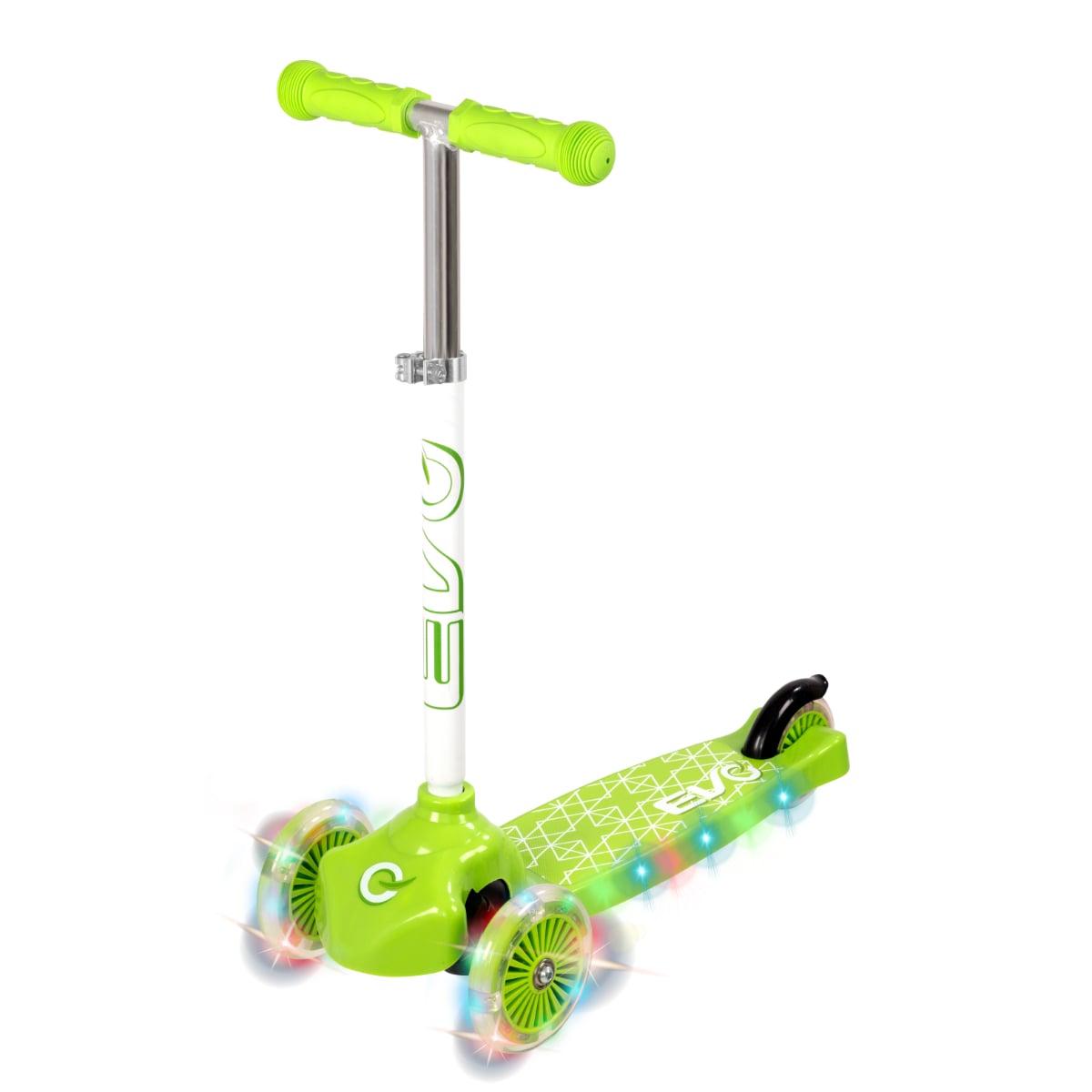 Trotineta Evo 3 Roti cu Lumini Verde