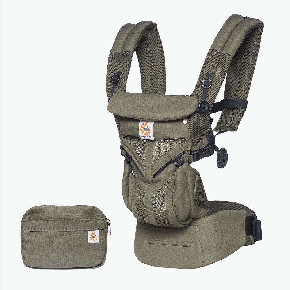 Marsupiu Ergobaby Omni 360 Cool Air Mesh Khaki - imagine 4