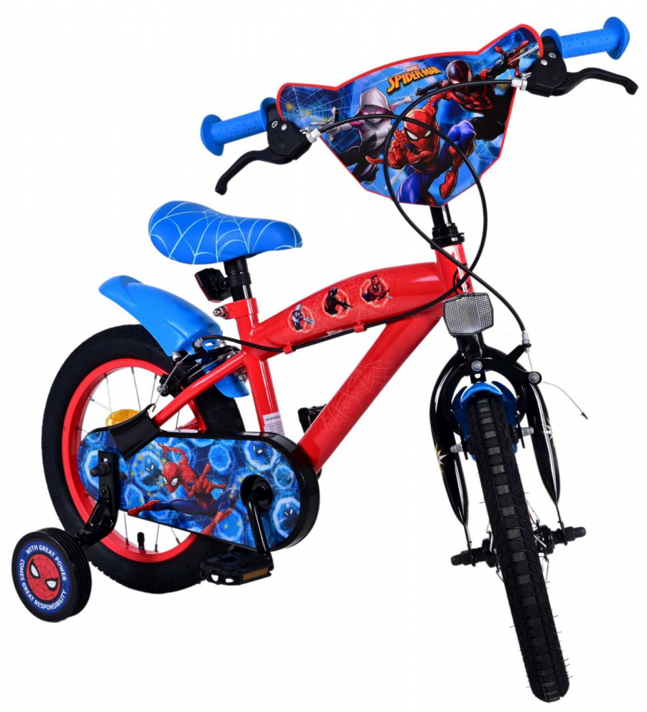Bicicleta EL Spiderman 14" Eandl Cycles - imagine 4
