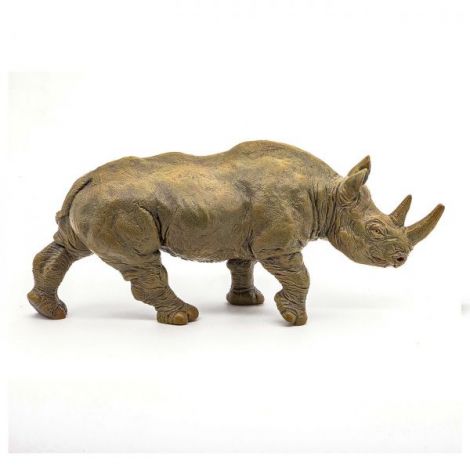 Papo Figurina Rinocer Negru - Realist 17cm - imagine 2