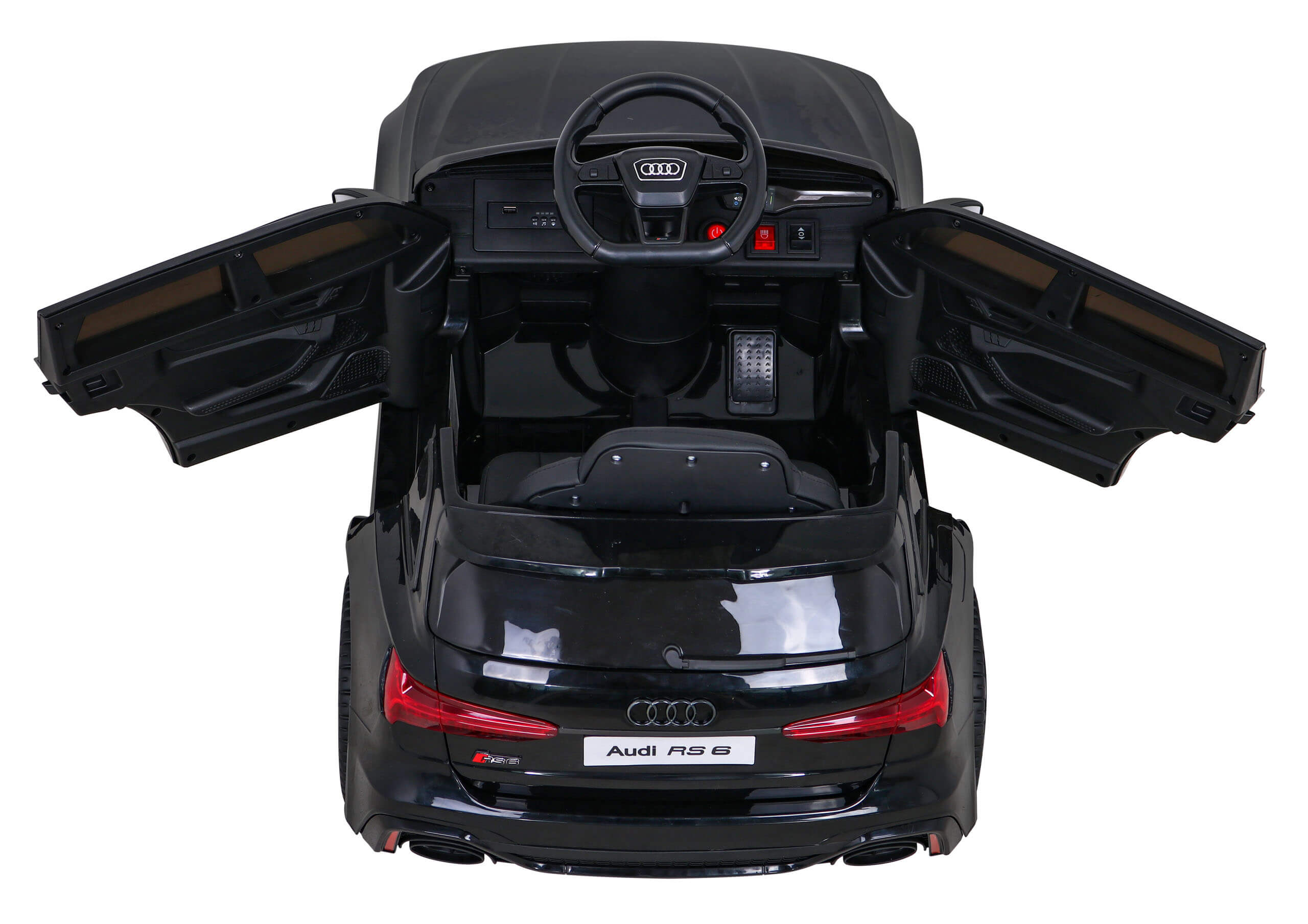 Masinuta Electrica Audi RS6 12V Negru - imagine 3