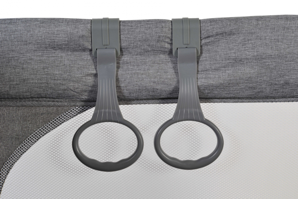 Patut pliabil Cangaroo SkyGlow Grey cu 1 nivel - imagine 4