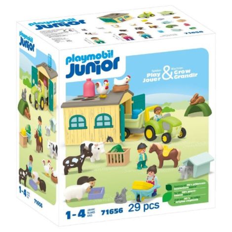 Playmobil Junior Aventura la Ferma - Jucarie Educativa - imagine 2