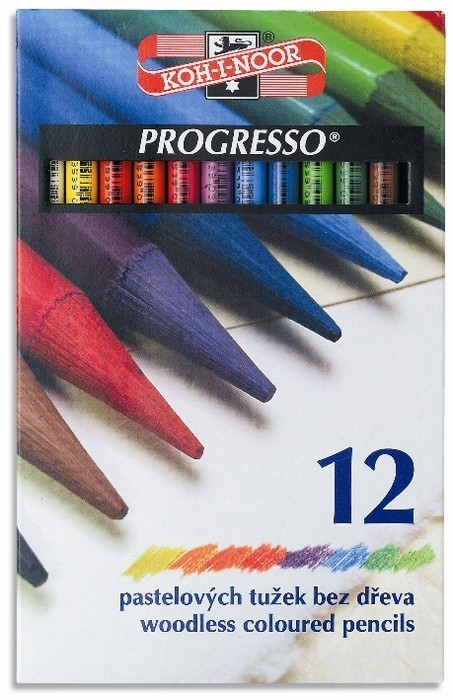 Creioane colorate fără lemn Koh-i-noor, set 12 culori