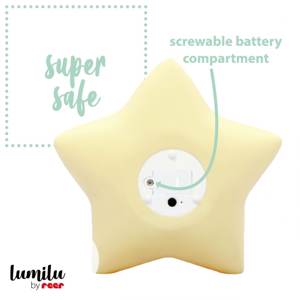 Lampa veghe Reer Stea Galbena LED Timbru - imagine 5