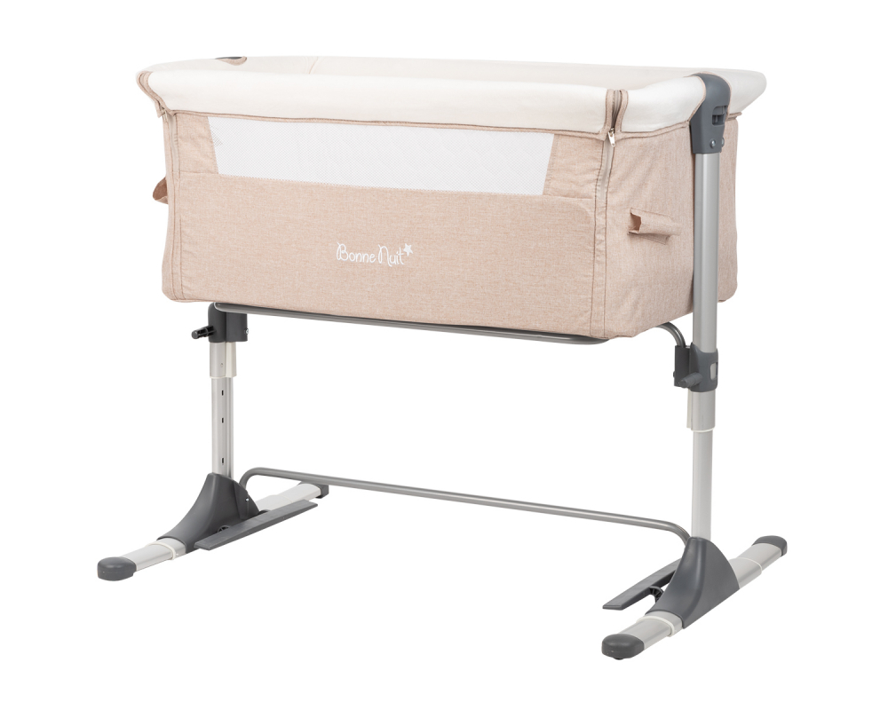 Patut Co-Sleeper KikkaBoo Bonne Nuit Beige, Reglabil - imagine 4