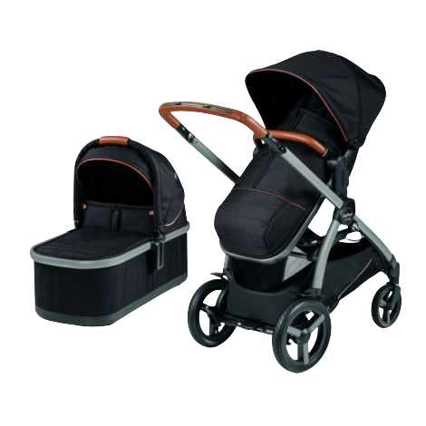 Peg Perego YPSI Combo Ebony - Carucior 3-in-1 Ultra-Compact